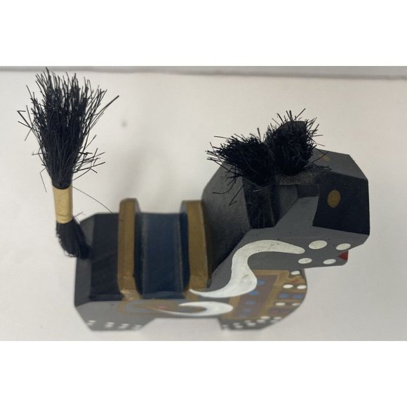 Pair of Vintage Japanese Yahata-uma Wooden Horses - Hand Carved & Painted Artisa - Picture 15 of 15